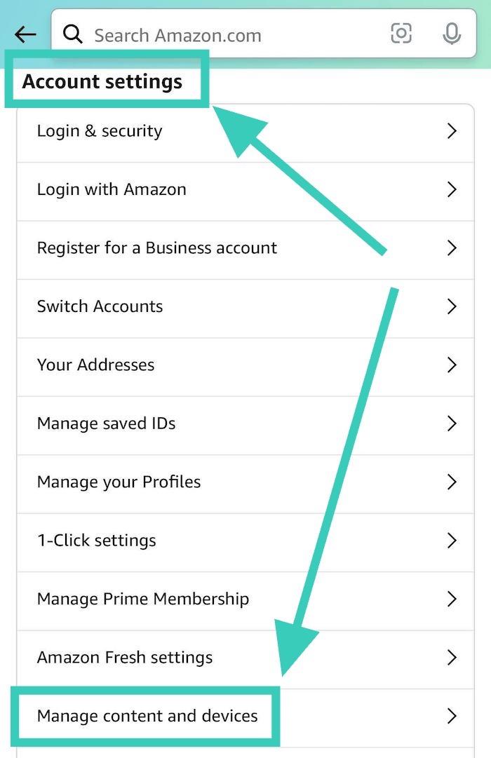 You can opt out of Amazon Sidewalk in your Amazon app — look for the Manage content and devices setting.
