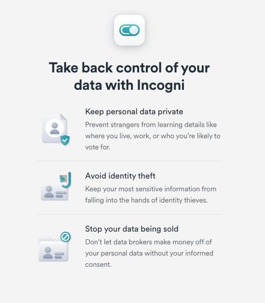 Details on Surfshark's Incogni feature, which removes your data from online databases