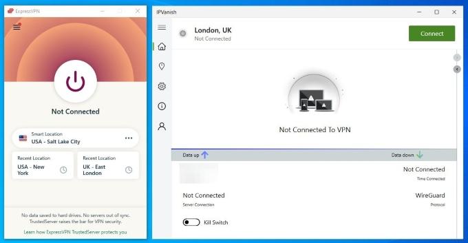 We preferred the ExpressVPN app, which had a more minimalist approach compared to IPVanish.
