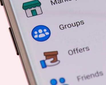 A close-up of the Facebook Marketplace app open on a smartphone.