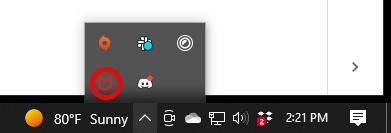Screenshot of McAfee logo on a PC
