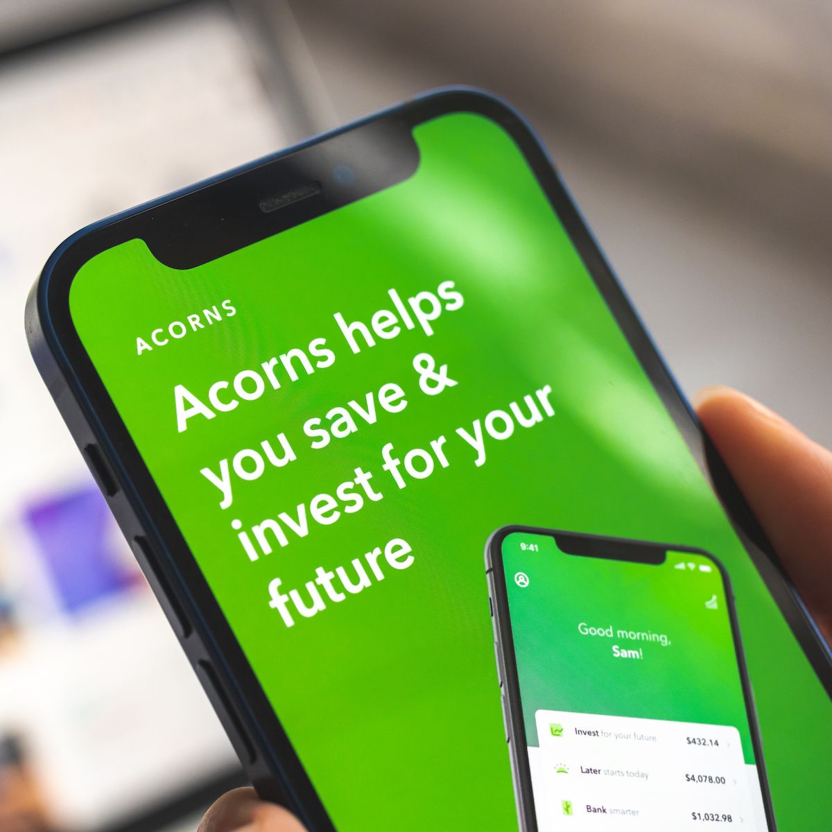 Acorns is an investment app and most likely a secure way to keep your savings safe.