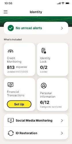 We found the LifeLock iOS app was easy to set up and log in, and it had a clean, intuitive interface. 