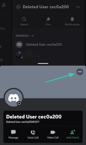 To block someone on Discord, click their username and look for the three horizontal dots in the upper-right corner.