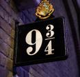 platform 9 and 3/4 sign from Harry Potter at Kings Cross