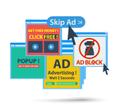 pop up ad graphics