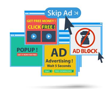 pop up ad graphics