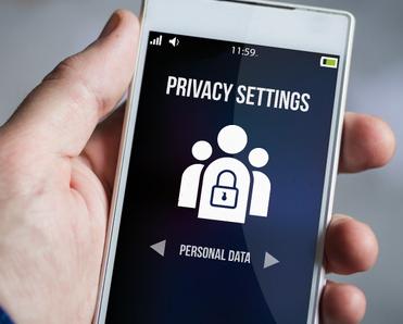 privacy settings screen on phone
