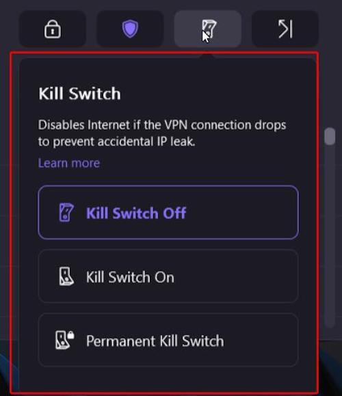 Proton VPN comes with a kill switch feature that can be toggled on, off, or to permanent status. We tested the Permanent Kill Switch and found it worked well.