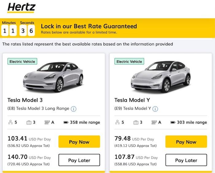 When we searched for rental cars in Atlanta from our location in Salt Lake City, Utah, we saw higher prices.