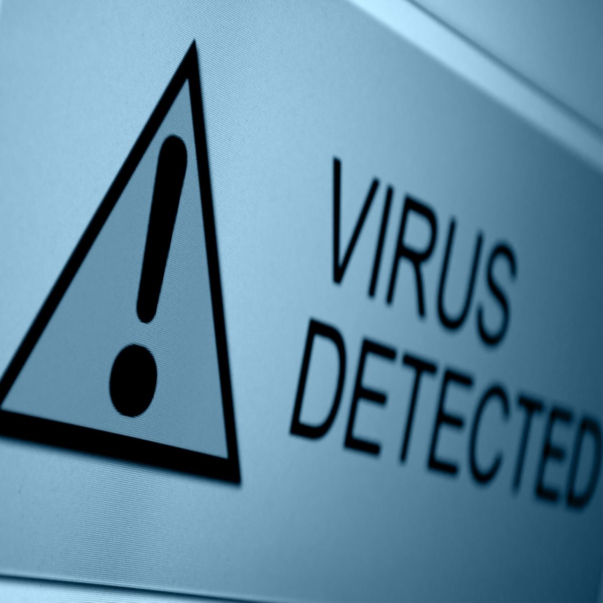 &quot;Virus detected&quot; warning