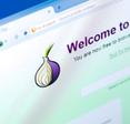 The Tor website open in a browser window.