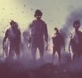 An illustration of a group of zombies walking toward the camera. You can use a VPN to unblock The Walking Dead TV show if you live outside the U.S.