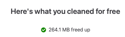All-in-all, Avira cleaned 264.1 MB of files off our device. Cleaning your device regularly can keep it running fast.