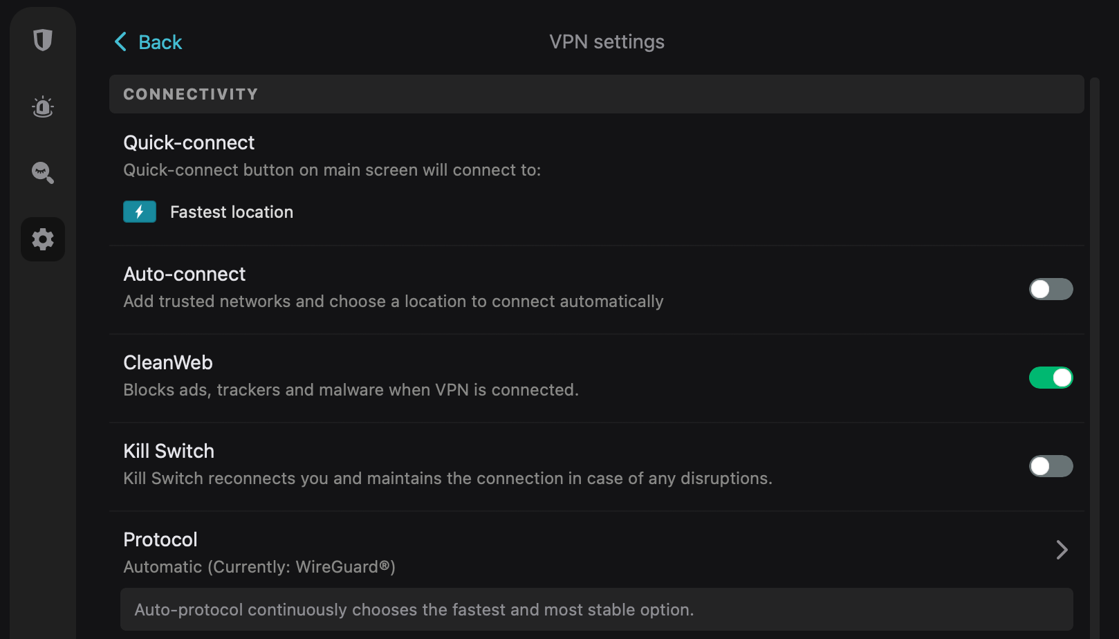 Surfshark's CleanWeb comes baked into its VPN service.