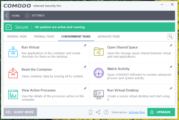 Comodo includes a Rescue Disk to prevent file loss in the event of ransomware.