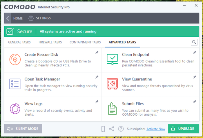 The Comodo Rescue disk feature creates a backup of your hard drive on a bootable CD or USB flash drive in case your computer becomes heavily infected.