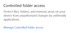 Microsoft Defender's controlled folder access setting keeps potentially malicious apps from altering your files.