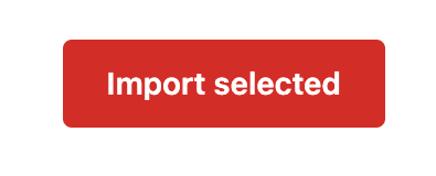 The Import selected button on a LastPass vault.