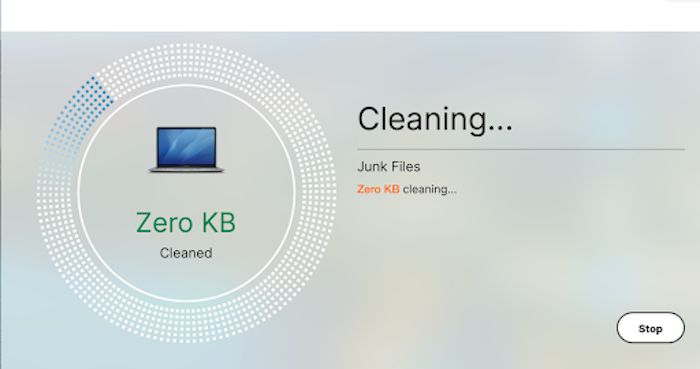 We tried Norton's junk file cleaner, which took a few minutes to identify files we could safely remove to improve our device's performance.