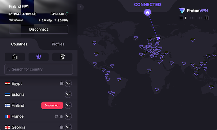 Proton VPN has thousands of servers located worldwide, including many in Europe.