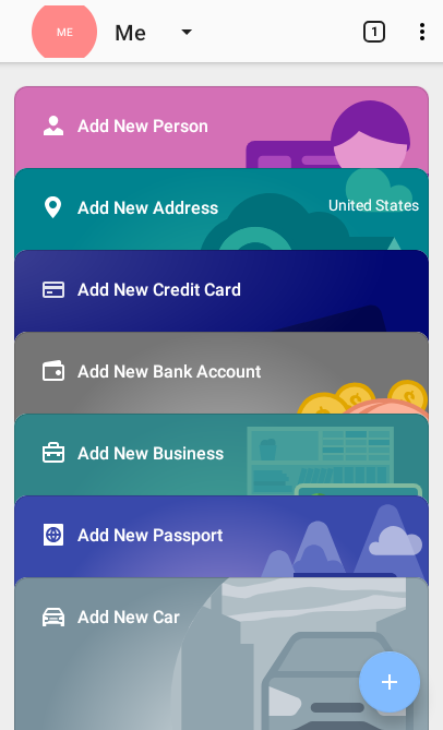 Roboform's Identity feature, which stores addresses, credit cards, bank accounts, and more for form filling.