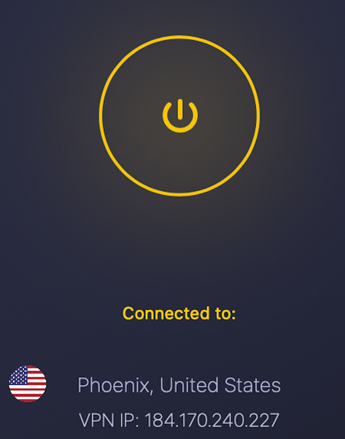 We tested CyberGhost's internet speeds while connected to a Phoenix, Arizona server.